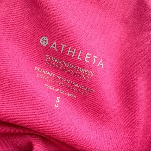 Athleta Conscious Dress Salvia Pink Tank Swing Athletic Racerback Tennis Small - Picture 7 of 11